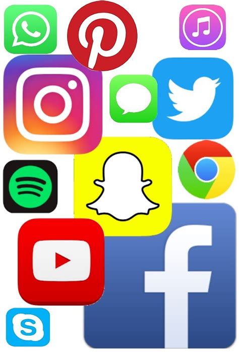 Browse the list to see the interesting social media habitat. "popular Apps and Icons" by burrowsl15 | Redbubble