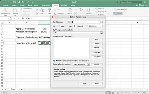 How To Add Solver To Excel On Mac Excel Solver Earn Excel