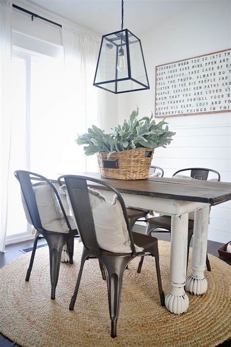 Find a kitchen table set in styles that fit your space perfectly. New Rustic Metal And Wood Dining Chairs - Liz Marie Blog