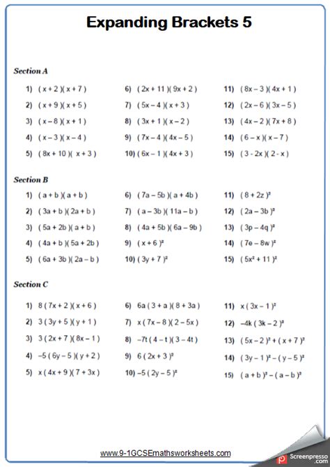 We hope to add more problem types later. Expanding Double Brackets Traditional Maths Worksheet and ...