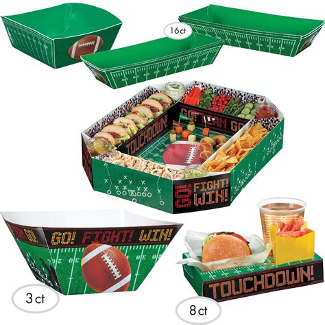 Football Super Bowl Gameday Food Snack Stadium 20pc Party Pack Green
