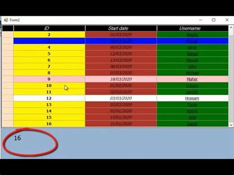 How To Count Rows In Datagridview In Visual Basic Net YouTube