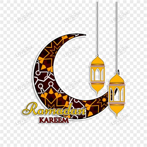 Gambar Badge Symbolic Ramadhan Kareem Illustration Vector Png Unduh