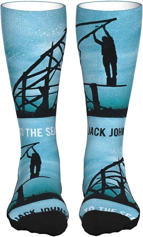 Jack Johnson Men Women Contrast Color Socks Cool Thick Funky 50cm Knit Knee High