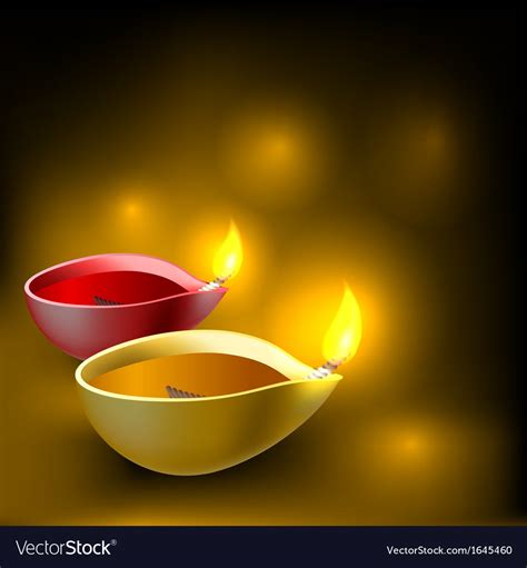 Diwali Diya Background Royalty Free Vector Image