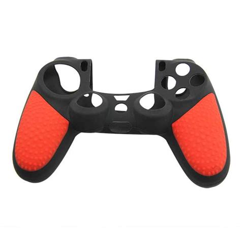 Silicone Case Skin Red And Black Ps4 Controller