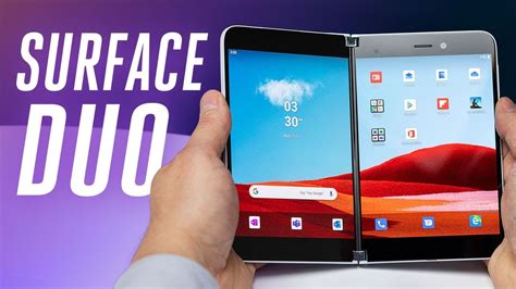 Surface Duo First Look Microsofts Foldable Android Phone Youtube