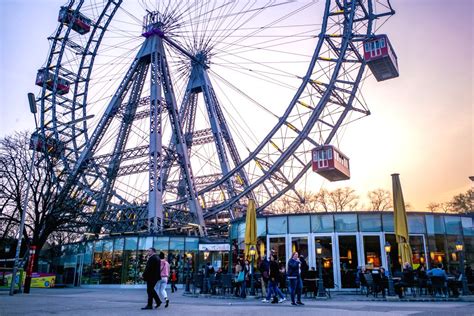 Austria Vienna Prater Amusement Park Giant Ferris Wheel