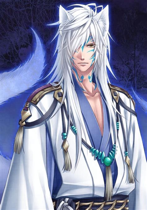 White Wolf Anime And Manga Art Male Man Characters Anime Fox Boy