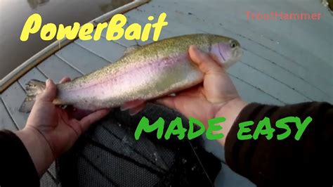 Simple Powerbait Rig For Rainbow Trout Youtube