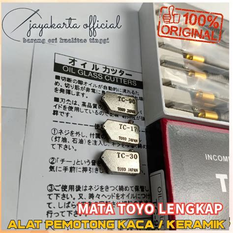 Jual Alat Pemotong Kaca Toyo Tc Tc Tc Mata Pisau Potong Kaca