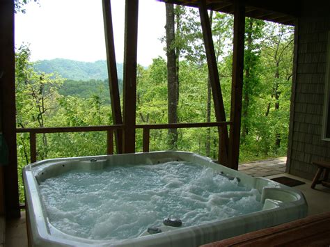 Maybe you would like to learn more about one of these? The sheltered hot tub at Ridge Runner Retreat cabin ...
