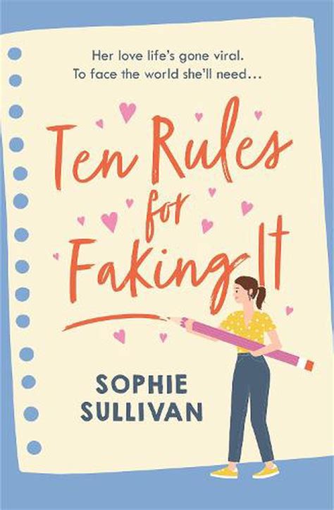 Ten Rules For Faking It By Sophie Sullivan English Paperback Book