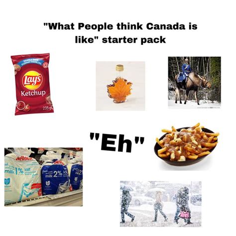 “what People Think Canada Is Like” Starter Pack Rstarterpacks