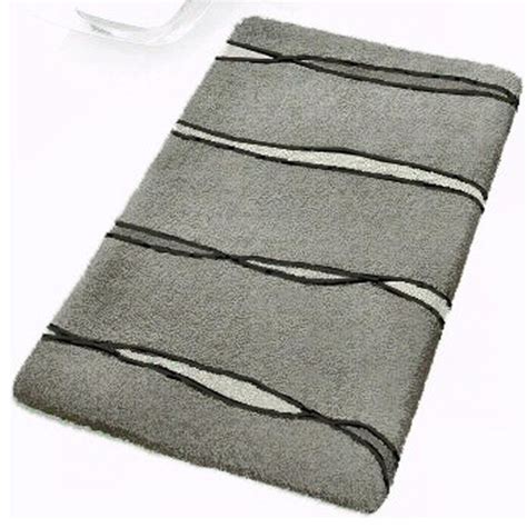 The design of this bath rug creates resistance which secures you from slipping by leaving the bathroom floors dry and clean. Grey Contemporary Bathroom Rugs - Flow, Extra Large ...