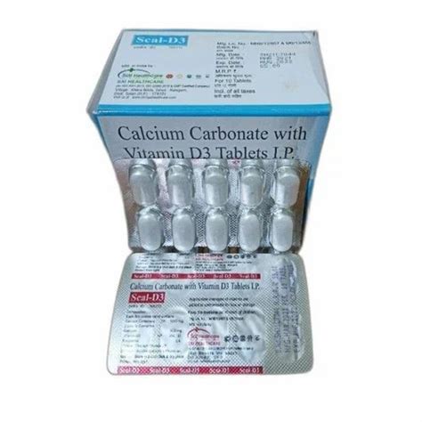 Calcium Carbonate Vitamin D3 Tablets Ip Sai Healthcare Prescription At Rs 100box In Patna