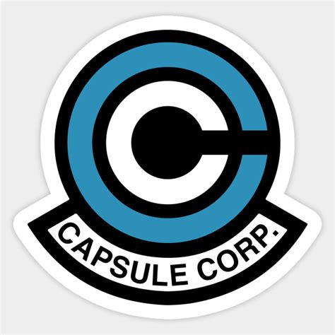 Capsule Corp Dbz Dragon Balldragonballz Capsule Corp Log Sticker