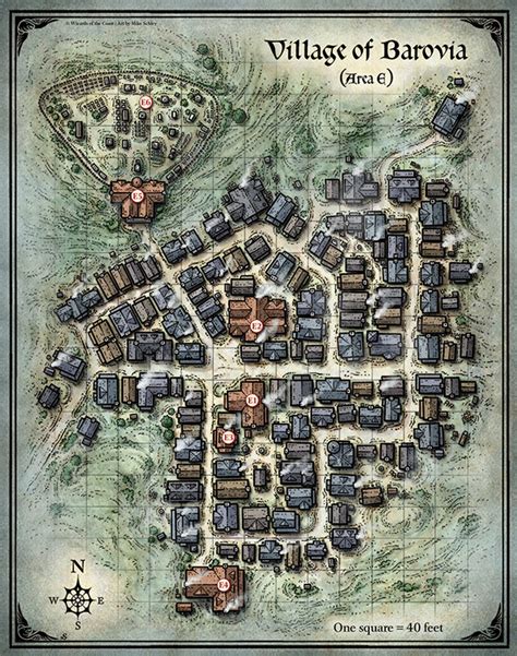 Mike Schleys Portfolio Village Of Barovia Map