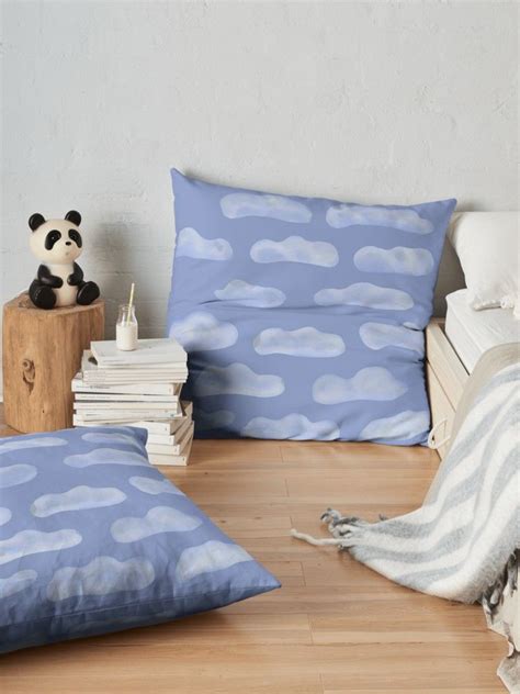 Fluffy Clouds In A Blue Sky Floor Pillow By Betty Mackey Floor