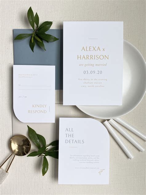 Elegant Square Wedding Invitation With Calligraphy And Modern Style