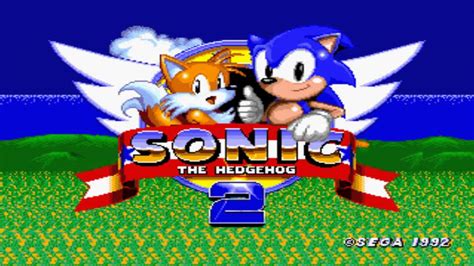 Sonic The Hedgehog 2 Title Screensnes Remix Youtube