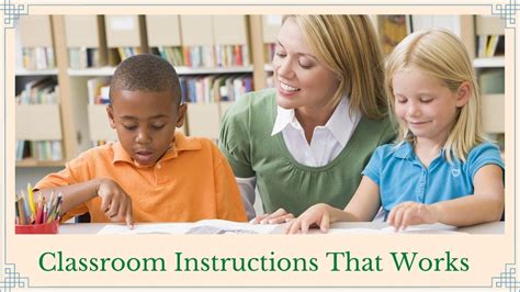 Classroom Instructions That Works