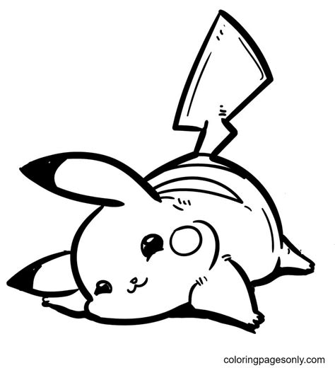 Baby Pikachu Coloring Page Free Printable Coloring Pages