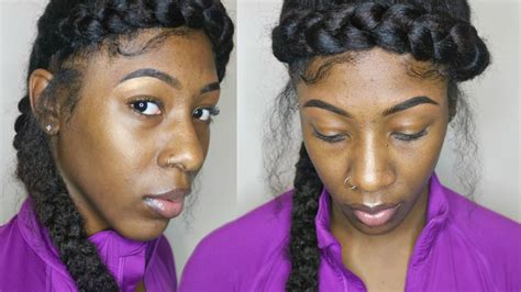 Extended Halo Braid On Natural Hair 3 Hair Styles For Short