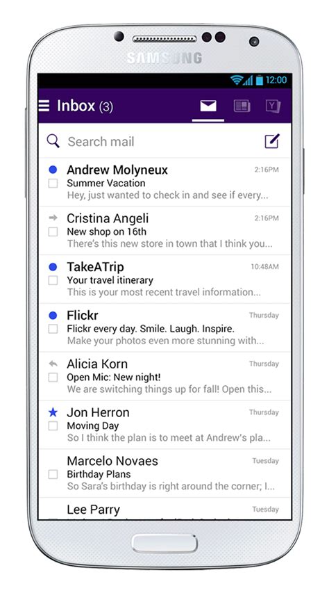 Yahoo Mail For Android Update Offers More Than Just Email Pcmag