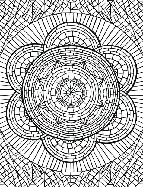 Mosaic Coloring Pages For Adults At Free Printable