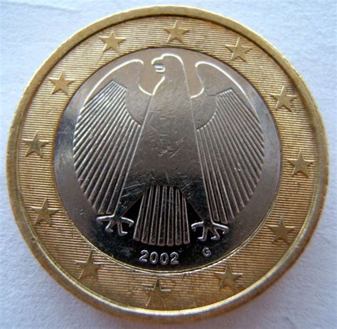 1 Euro 2002 G Euro 2002 Present Germany Coin 200