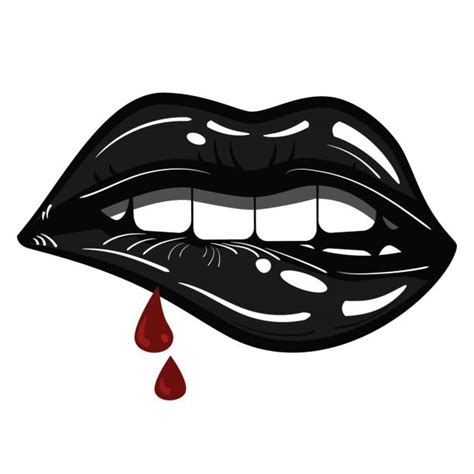 Background Of The Vampire Biting Woman Illustrations Royalty Free