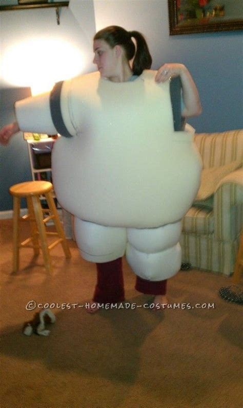 Fun Homemade Stay Puft Marshmallow Man Halloween Costume Mens Halloween Costumes Stay Puft