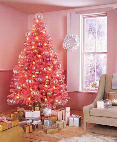 Pink Christmas Trees Color Trends In Decorating Holiday Trees