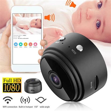 Mini Camera With Audio Wireless Wifi Hidden Mini Camera 1080p Hd Home Security Cams With Cell