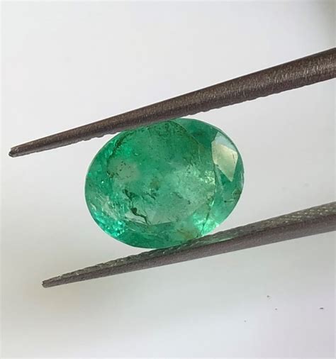 Certified 8x10mm Natural Emerald Faceted Oval Gemstone Loose Etsy Canada
