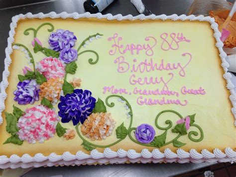 A birthday cake is a cake eaten as part of a birthday celebration. Floral sheet cake | Not your Grandmas Cakes! | Pinterest ...