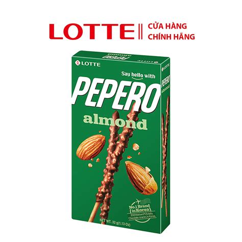 Bánh que Lotte Pepero vị Sô cô la hạnh nhân Almond Bánh