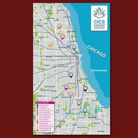 Map Of Chicago Schools Illustration Or Graphics Contest
