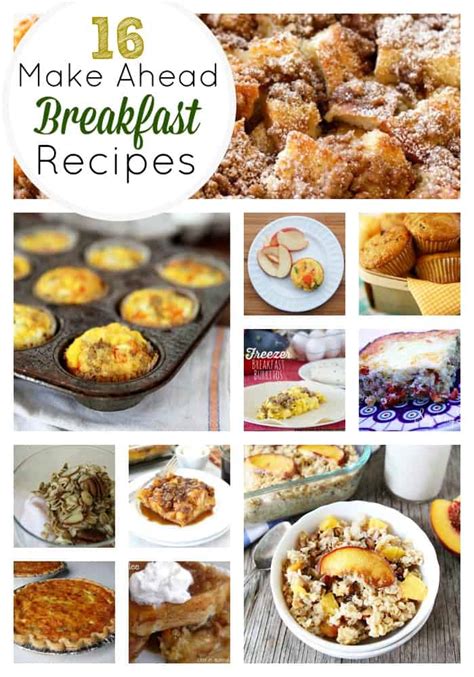 16 Amazing Make Ahead Breakfast Recipes Skip To My Lou