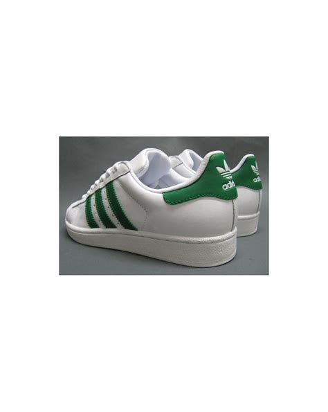 Adidas Superstar 2 Trainers Whitegreen Originals Adidas Shell Toe