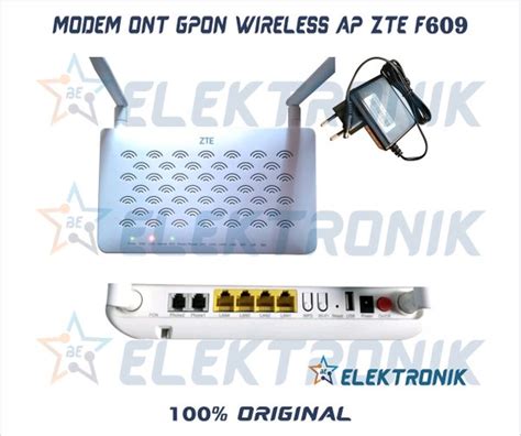 How to hard reset modem. Modem Router ONT ZTE ZXHN F609 GPON di Lapak Bintang ...