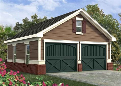 Innovative designs in garages now allow you to easily match your existing home. Simple Two Car Garage - 92048VS | Architectural Designs ...