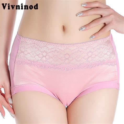 Sexy Lingerie Femme Lace Sheer Panty For Women Lady Bamboo Fiber Underpant Lingerie Embroidery