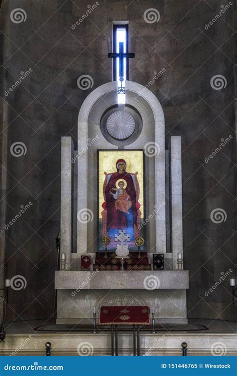 Altar Inside An Armenian Church With Christian Icon Royalty Free Stock