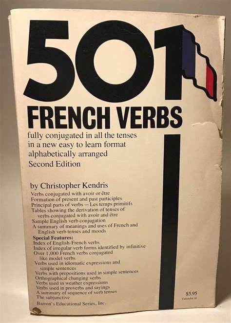 501 french verbs second edition by christopher kendris paperback good vtg french verbs verb