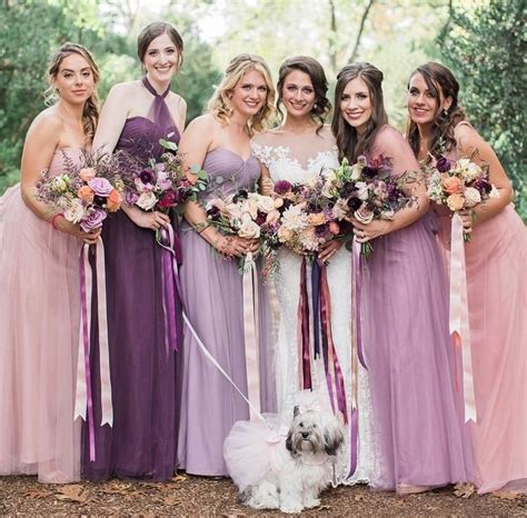7 Gorgeous Bridesmaid Dress Colours For Autumn Wedding Burgundy Bridesmaid Dress Pur