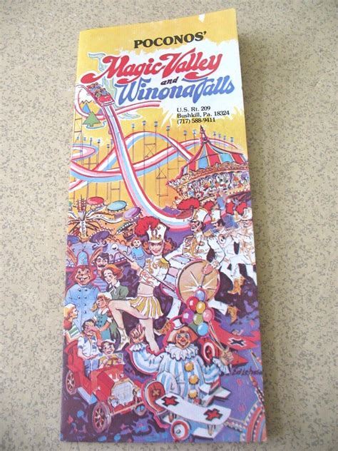 BUSHKILL, PA ~ 1978 brochure MAGIC VALLEY amusement park/Winona Falls