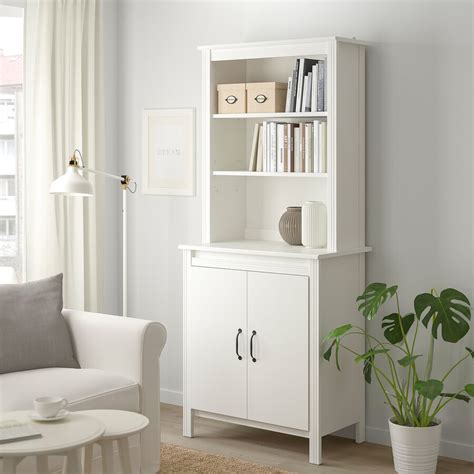 Brusali High Cabinet With Door White 80x190 Cm Ikea