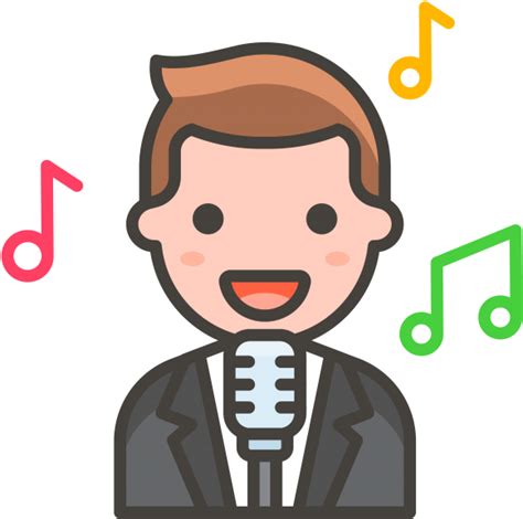 Man Singer Png Transparent Emoji Singer Icon Png Clipart Large Size
